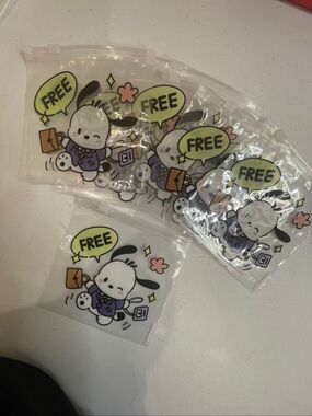 Sanrio Pochacco Fancy Zip Bags 12 Pack 5” Clear Resealable Bags